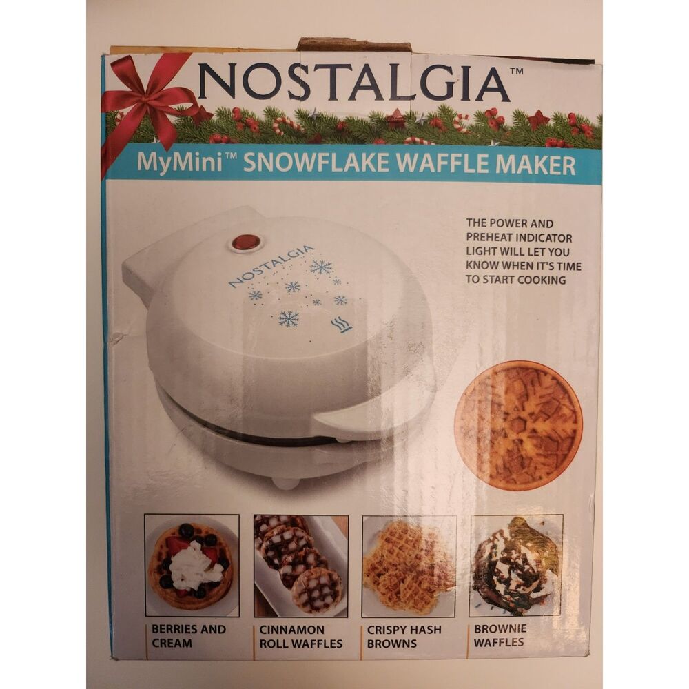 Nostalgia MyMini Snowflake Waffle Maker B25